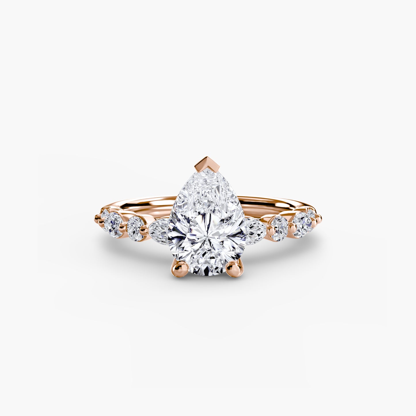 The "Seville" Solitaire with Eternity Pavé