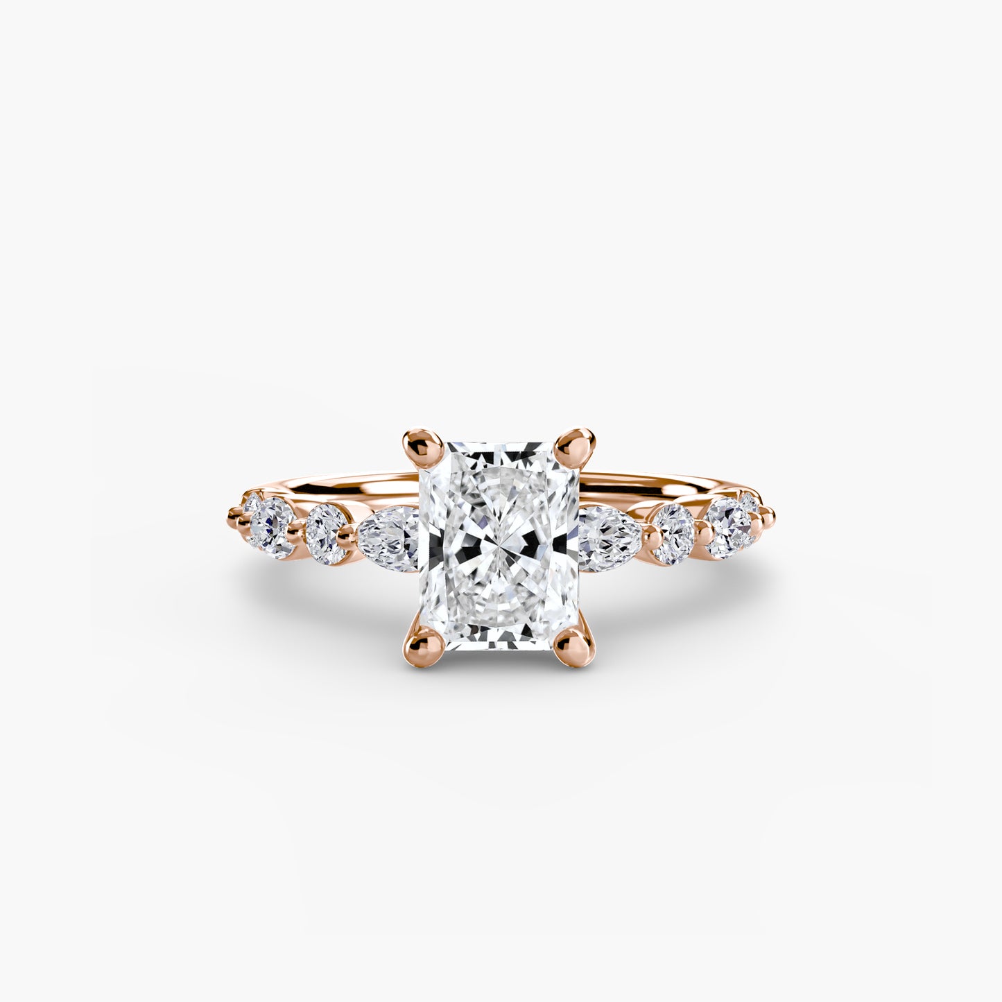 The "Seville" Solitaire with Eternity Pavé