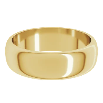 Gold ring on a white background