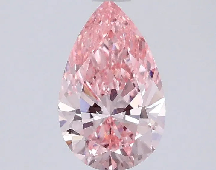 0.91ct Pear Lab Grown Diamond (Colour Fancy Vivid Pink, Clarity VS1, IGI Certified)