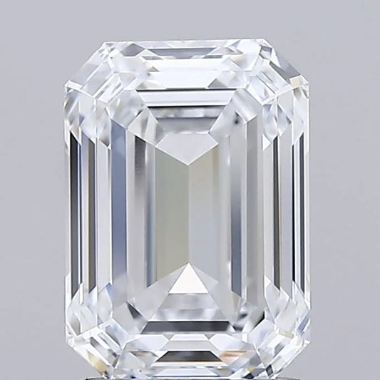 2.00ct Emerald Lab Grown Diamond (Colour E, Clarity IF, IGI Certified)
