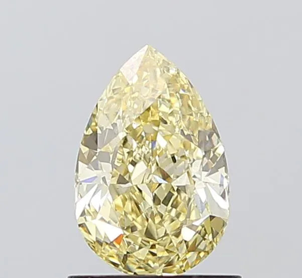 1.01ct Pear Lab Grown Diamond (Colour Fancy Light Yellow, Clarity VS1, IGI Certified)