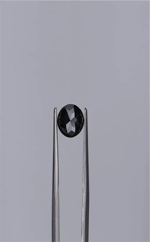1.88ct Oval Natural Diamond (Colour Fancy Black, Clarity VVS2, Cut EX, GIA Certified)