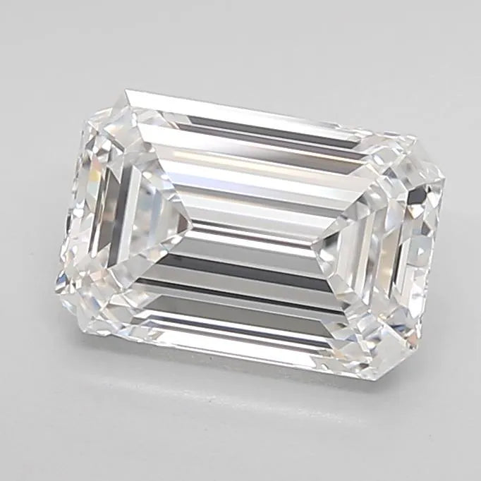 1.94ct Emerald Lab Grown Diamond (Colour D, Clarity IF, Cut EX, IGI Certified)
