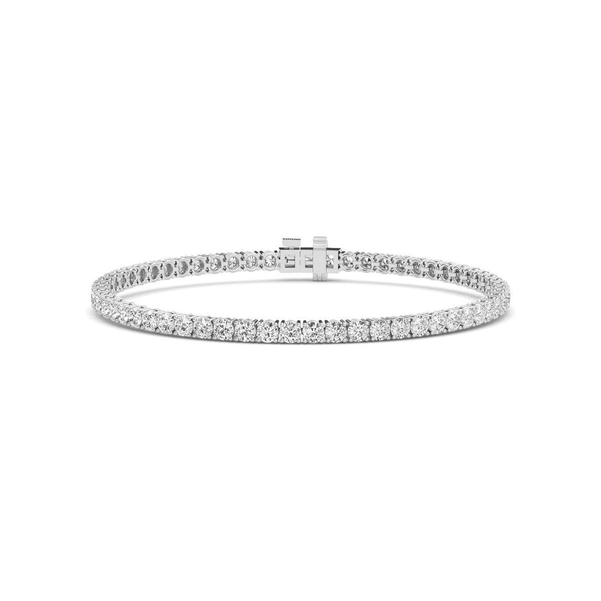 5 carat Tennis Bracelet White or Yellow Gold Lab Grown Diamond Bracelet 7"