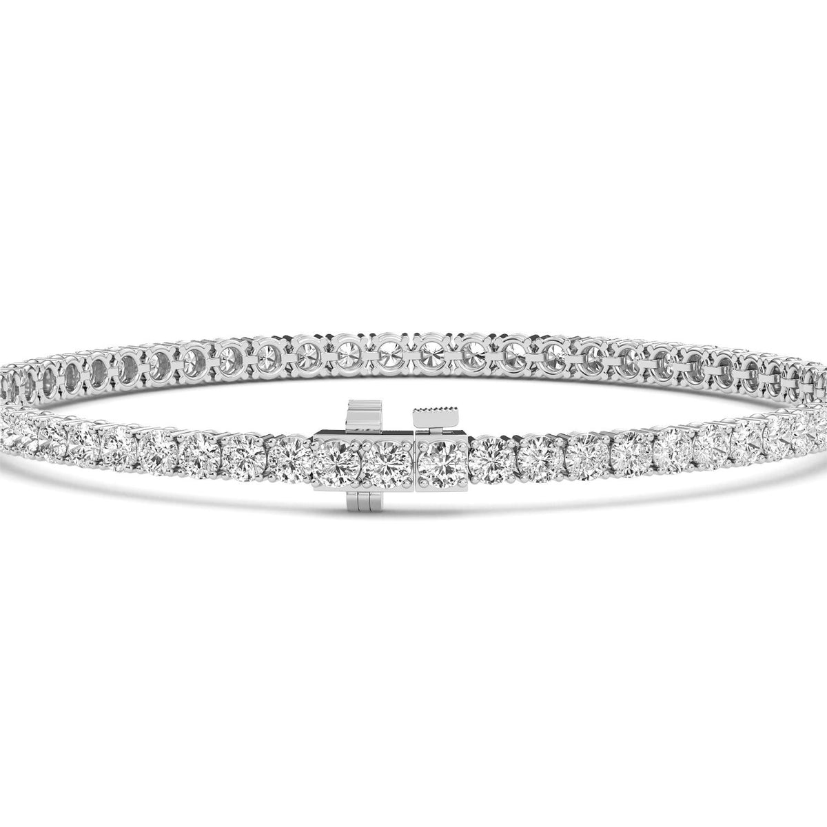 5 carat Tennis Bracelet White or Yellow Gold Lab Grown Diamond Bracelet 7"