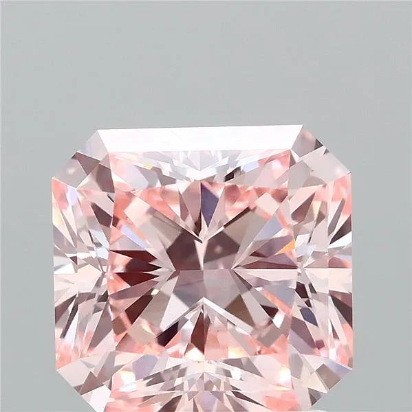 2.20ct Square radiant Lab Grown Diamond (Colour Fancy Intense Pink, Clarity VVS2, IGI Certified)