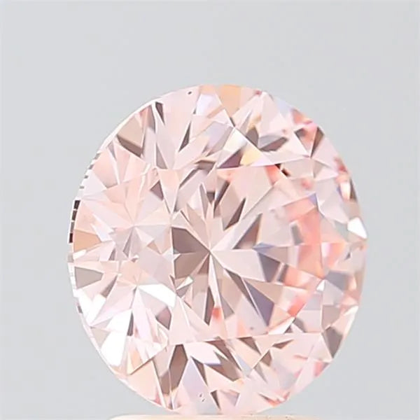 2.47ct Round Lab Grown Diamond (Colour Fancy Pink, Clarity VS1, Cut EX, IGI Certified)