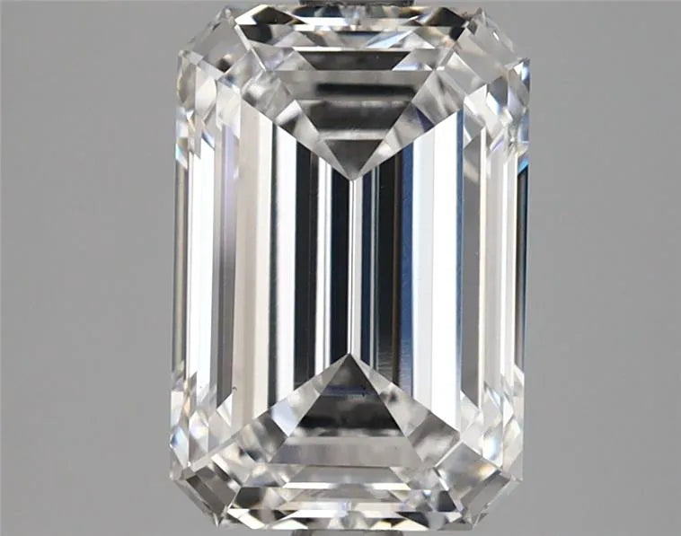 2.89ct Emerald Lab Grown Diamond (Colour D, Clarity VS2, Cut EX, GIA Certified)