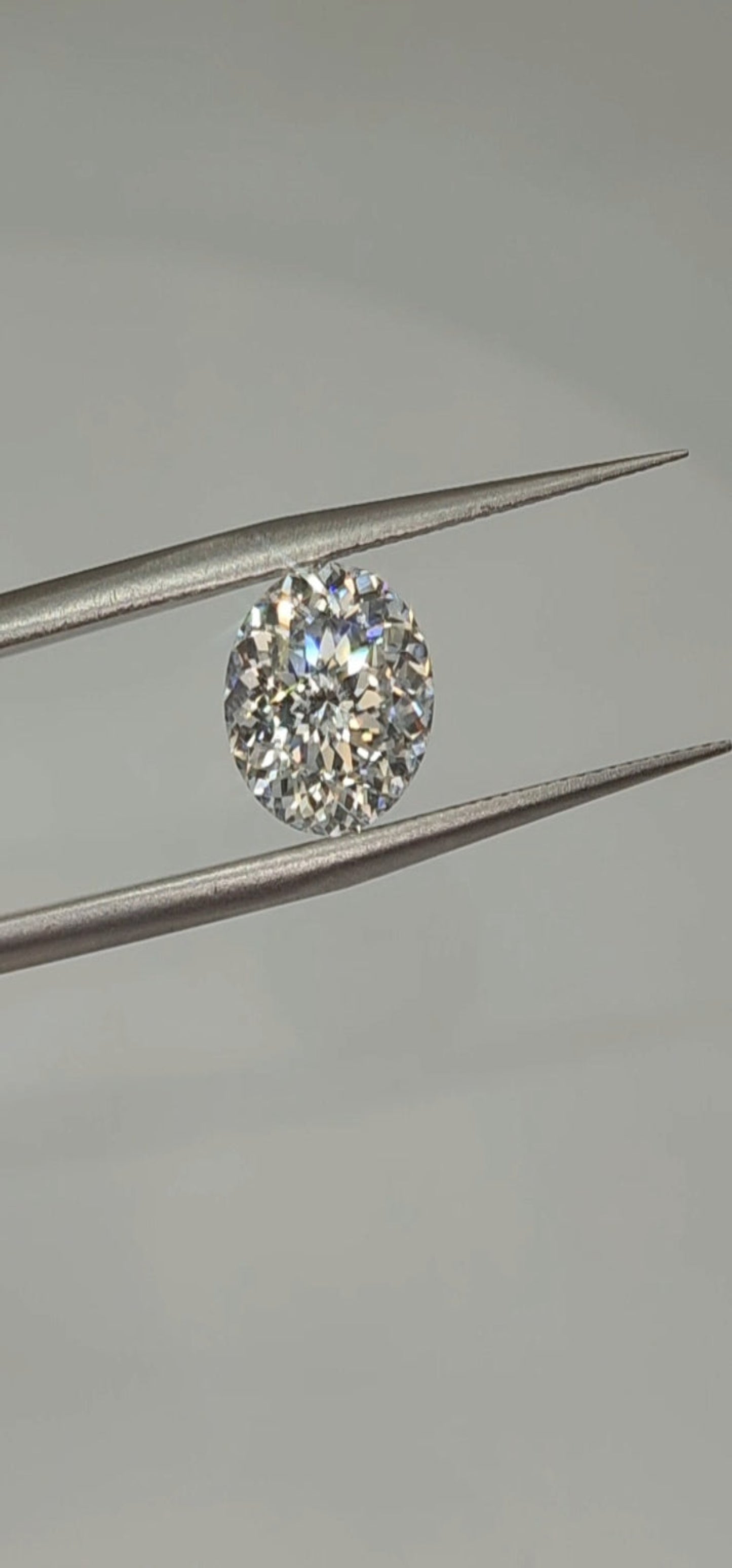 3.02 Carat Portuguese Round Lab Grown Diamond, Color F, VS1 Clarity IGI Certified