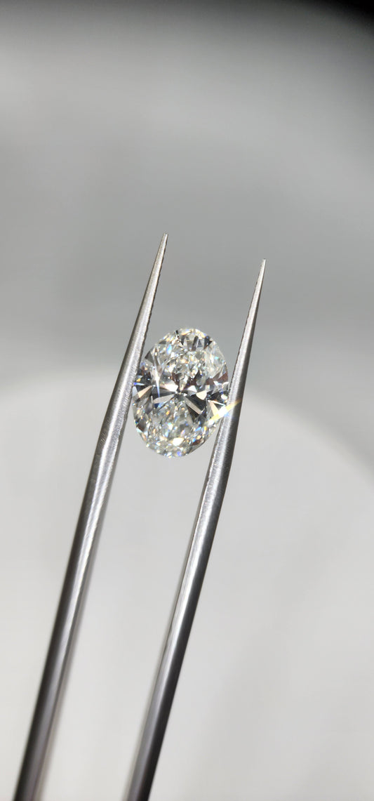 3.07 Carat Oval Lab Grown Diamond, Color G, VS1 Clarity IGI Certified (723535656)