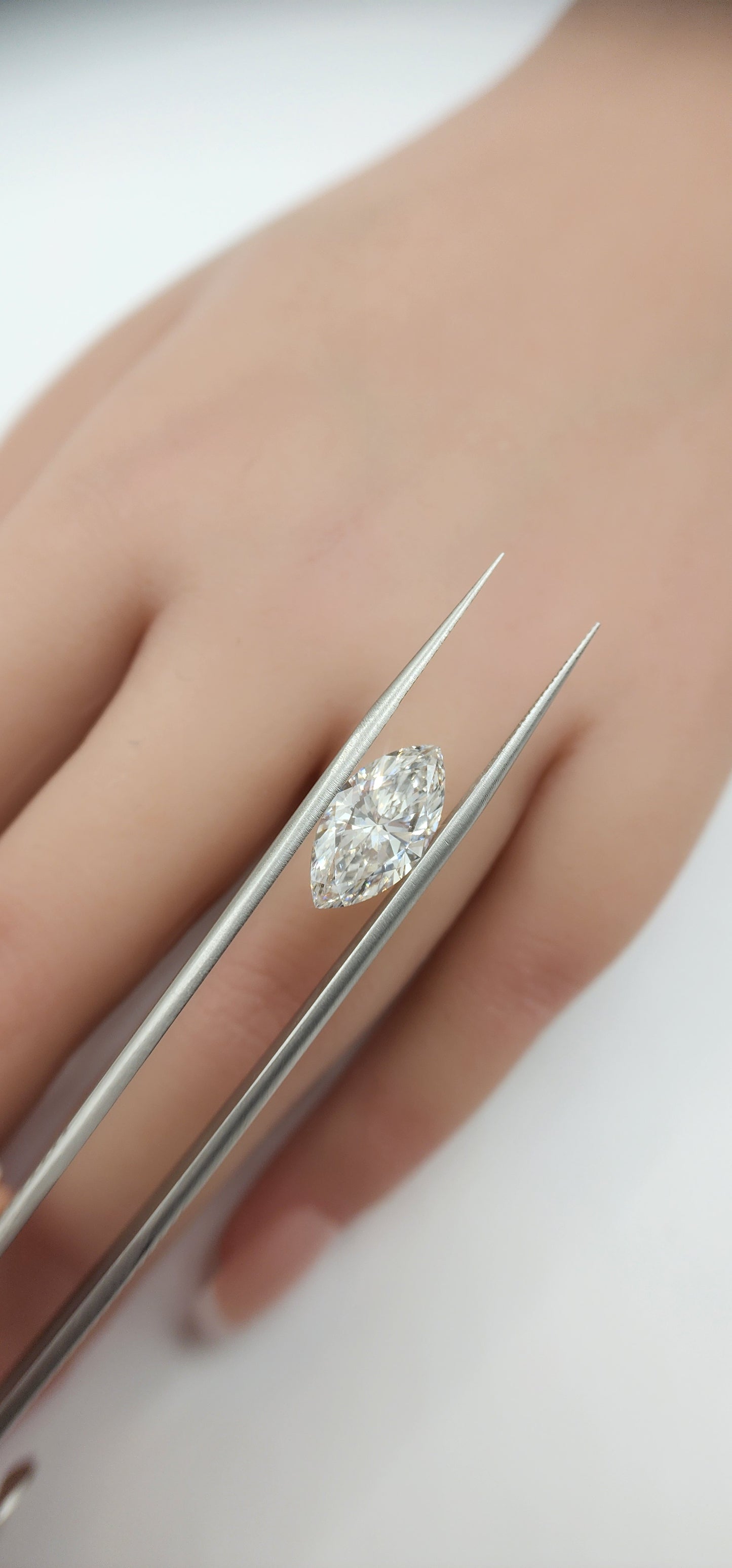 4.63 Carat Marquise Lab Grown Diamond, Color G, VS1 Clarity IGI Certified