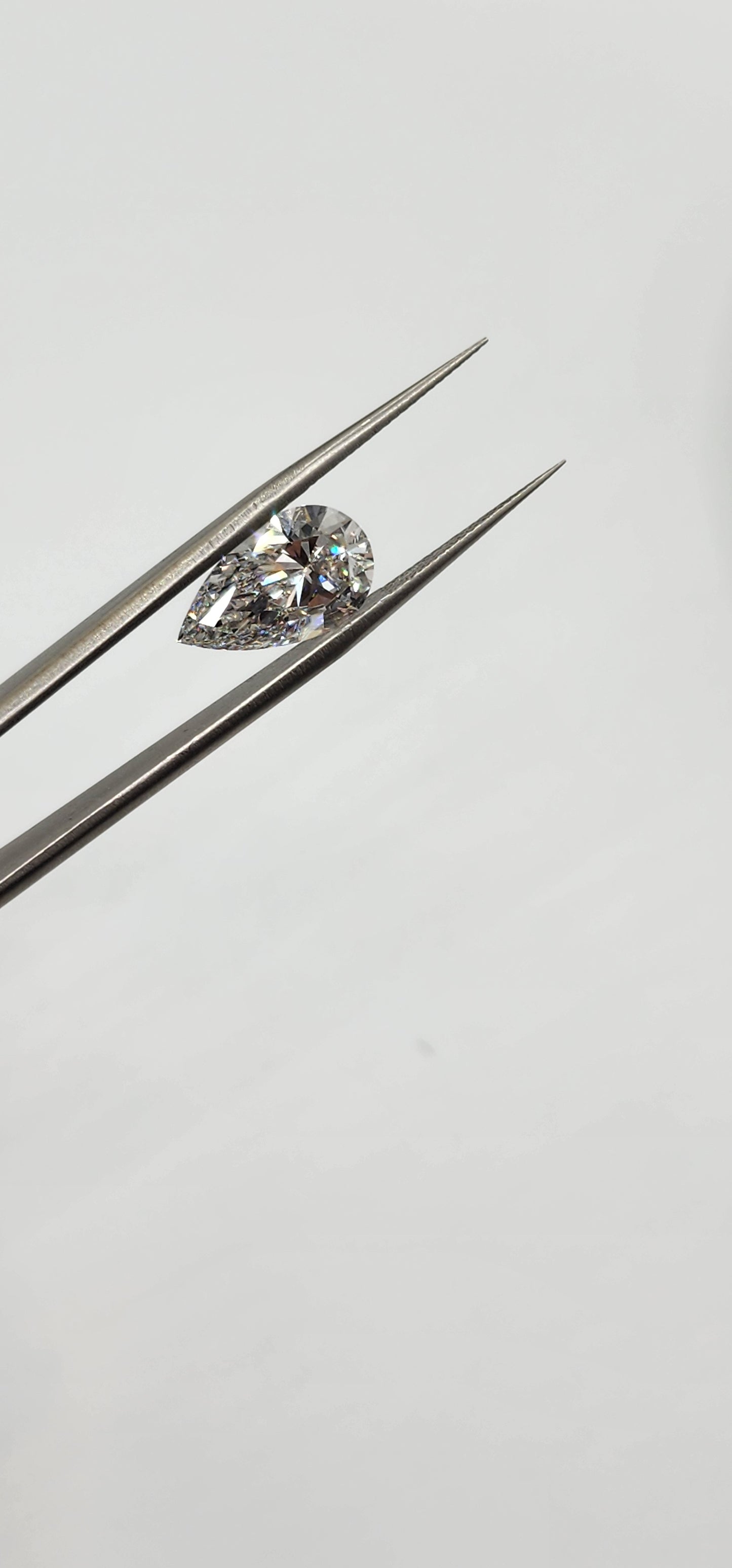 4.18 Carat Pear Lab Grown Diamond, Color G, VS1 Clarity IGI Certified