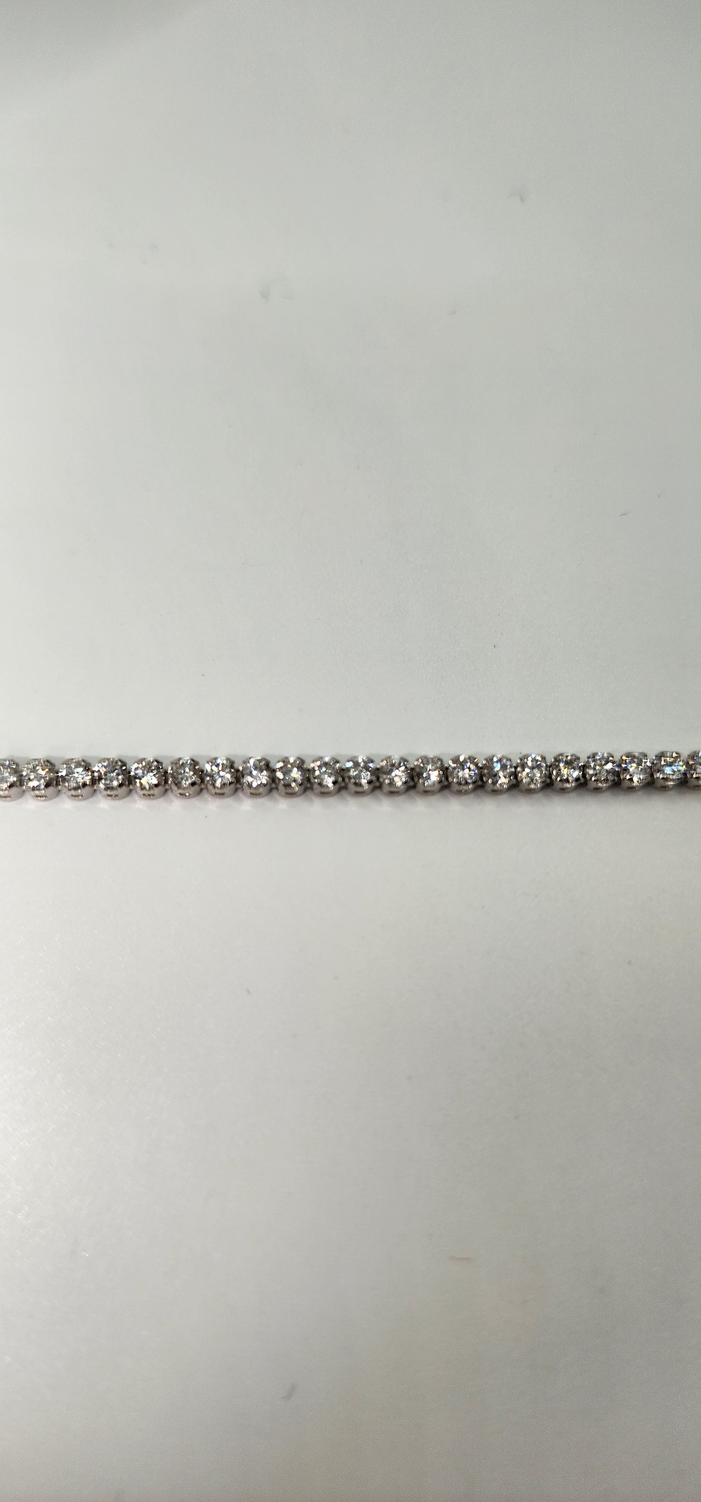 1.5 Carat Total Weight White Gold Tennis Bracelet w/ Round Lab Grown Diamonds