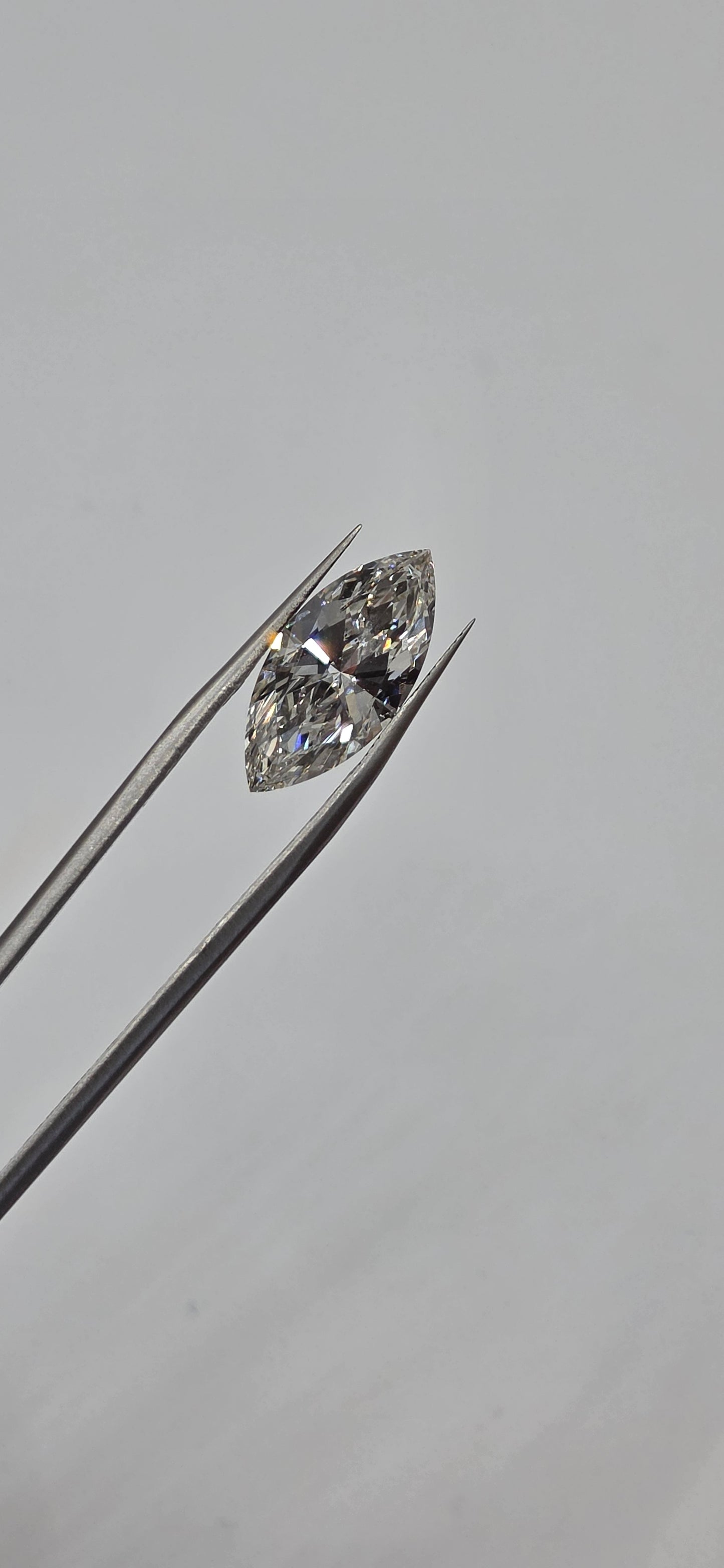 Diamond on a gray background