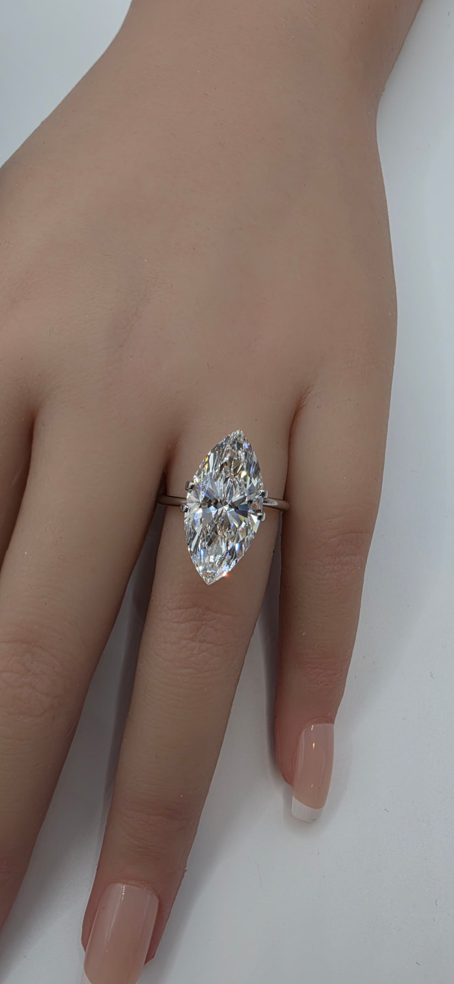 7.02  Carat Marquise Cut Lab Grown Diamond, Color G, VS1 Clarity, IGI Certified