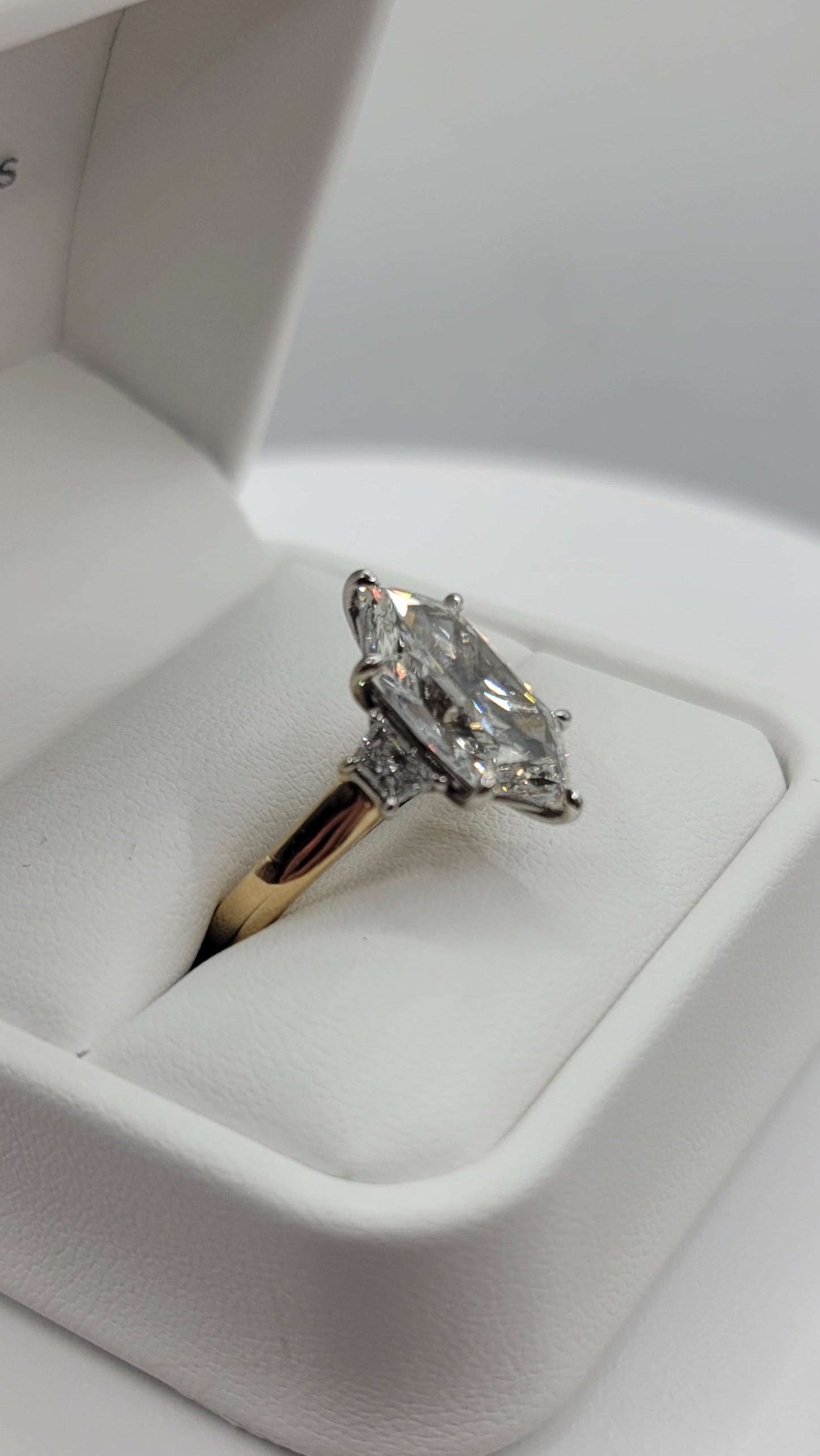 Profile of 5.20 lab grown dutch marquise ring