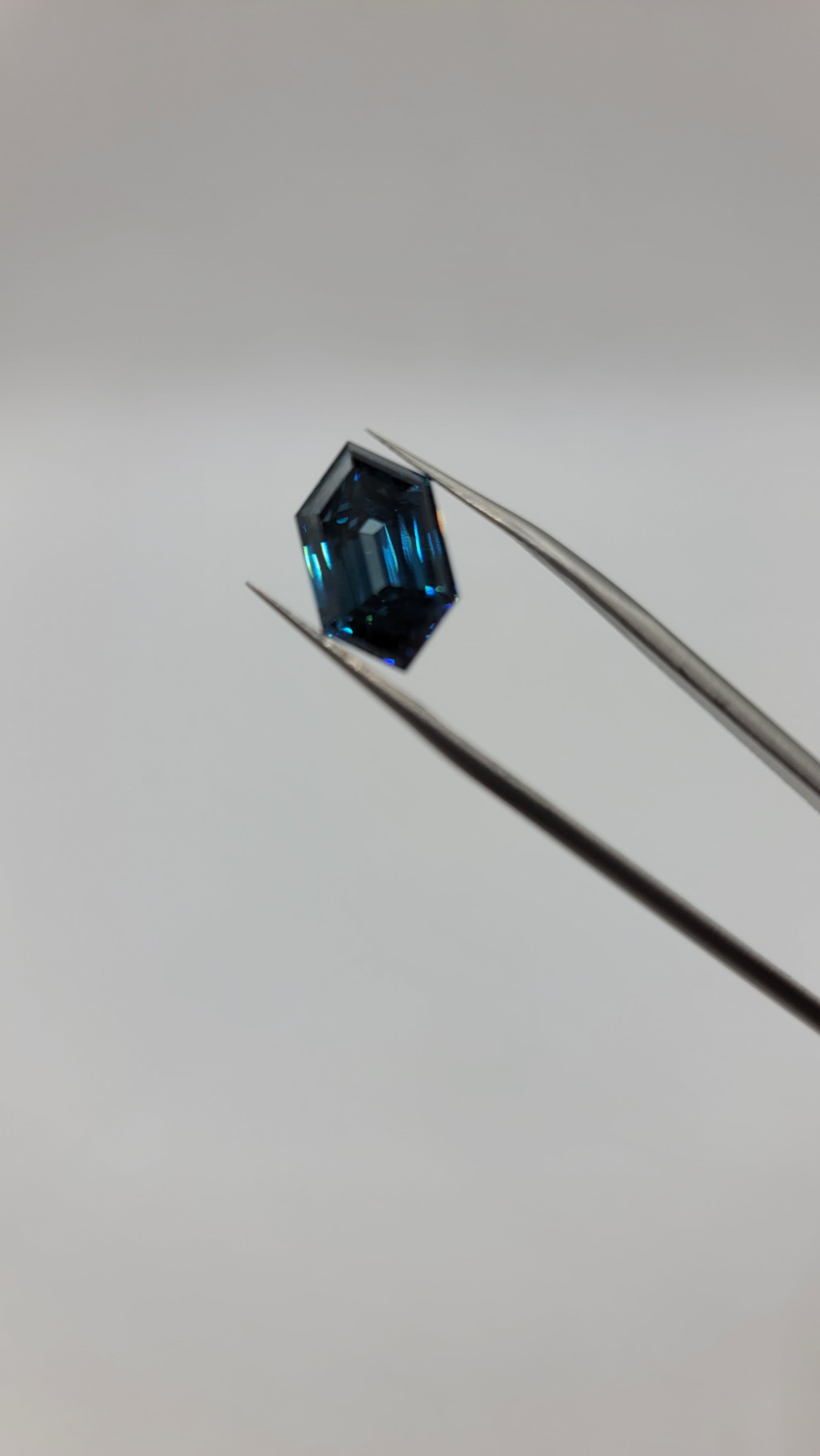 6.50 ct deep blue lab grown diamond