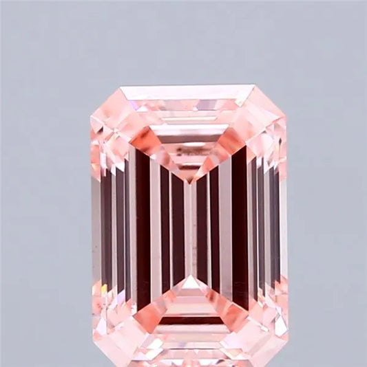 1.68ct Emerald Lab Grown Diamond (Colour Fancy Intense Pink, Clarity VS1, IGI Certified)
