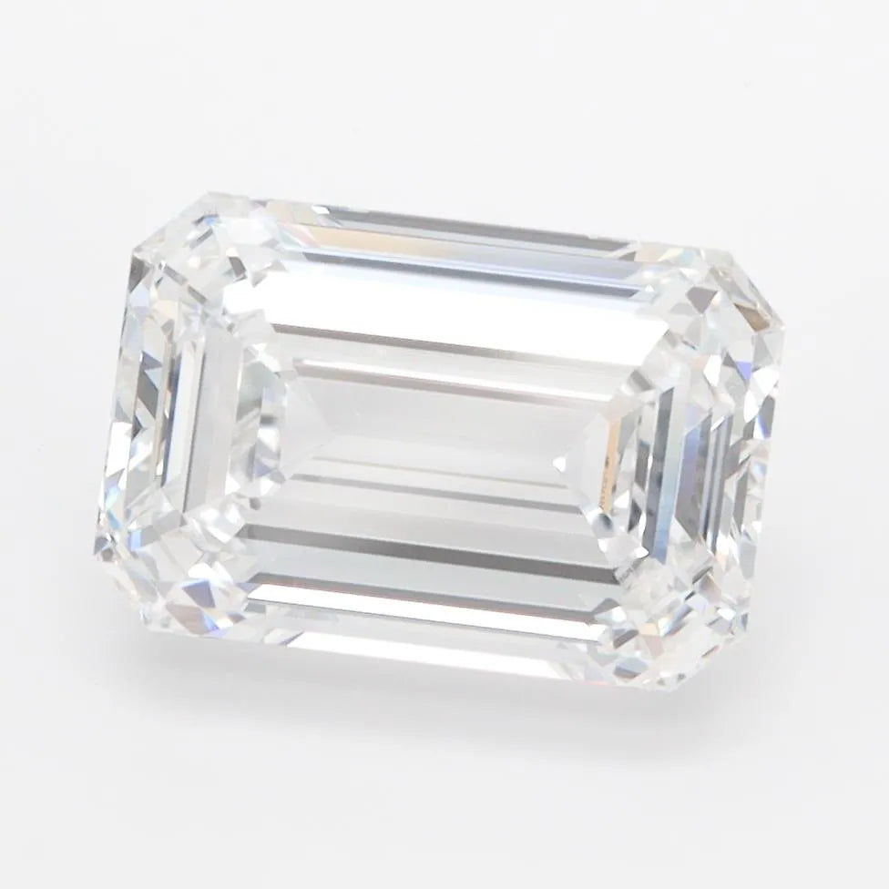 3.00ct Emerald Lab Grown Diamond (Colour D, Clarity IF, IGI Certified)