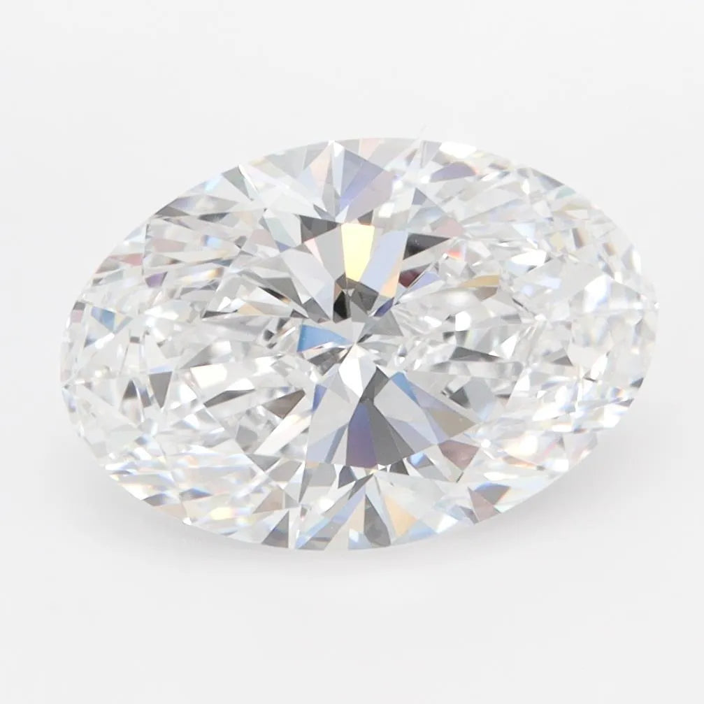 3.00ct Oval Lab Grown Diamond (Colour D, Clarity IF, IGI Certified)