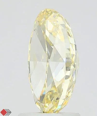 3.03ct Oval Lab Grown Diamond (Colour Fancy Intense Yellow, Clarity VVS2, IGI Certified)