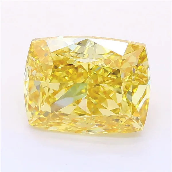3.06ct Cushion modified Lab Grown Diamond (Colour Fancy Intense Yellow, Clarity VVS2, IGI Certified)