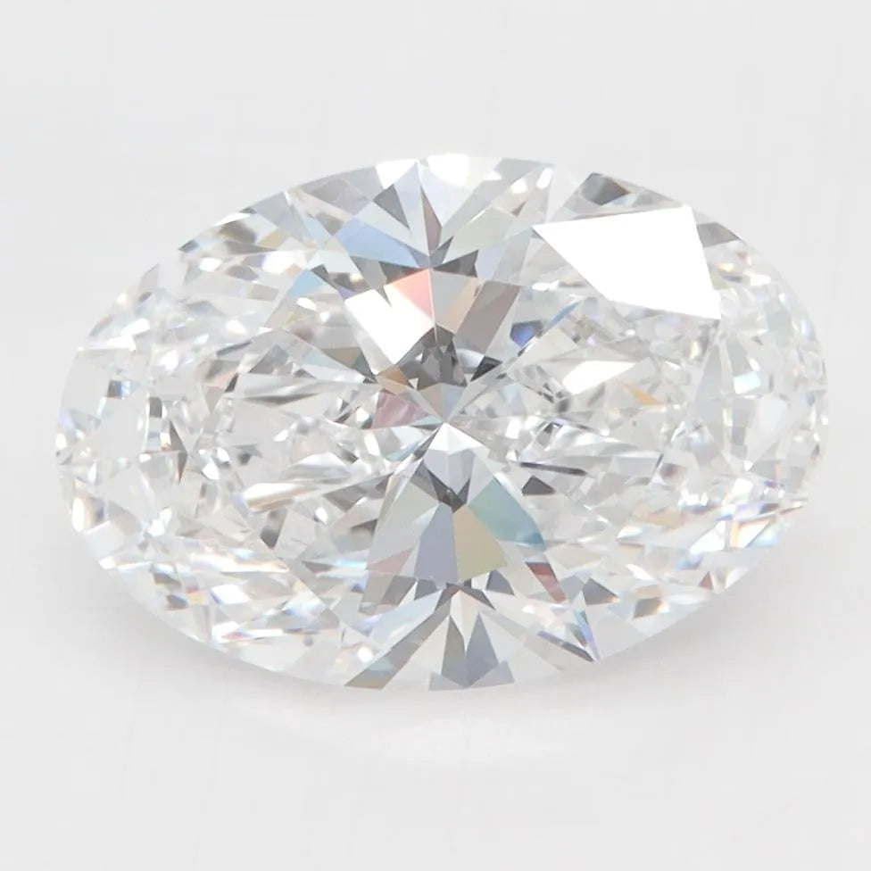 3.11ct Oval Lab Grown Diamond (Colour D, Clarity VVS2, GIA Certified)