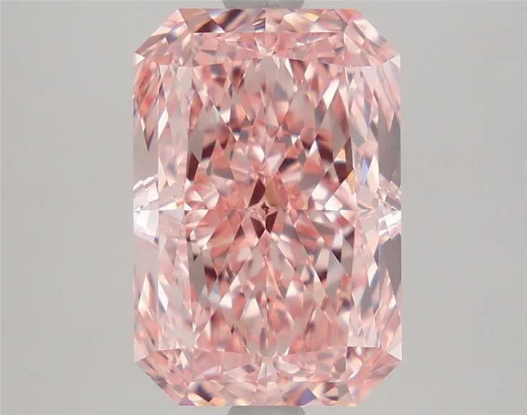 3.37ct Radiant Lab Grown Diamond (Colour Fancy Intense Pink, Clarity VVS2, IGI Certified)