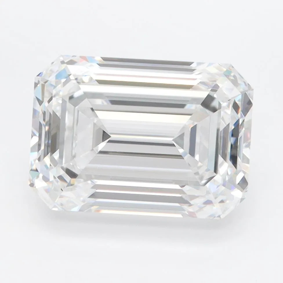 3.86ct Emerald Lab Grown Diamond (Colour D, Clarity IF, IGI Certified)