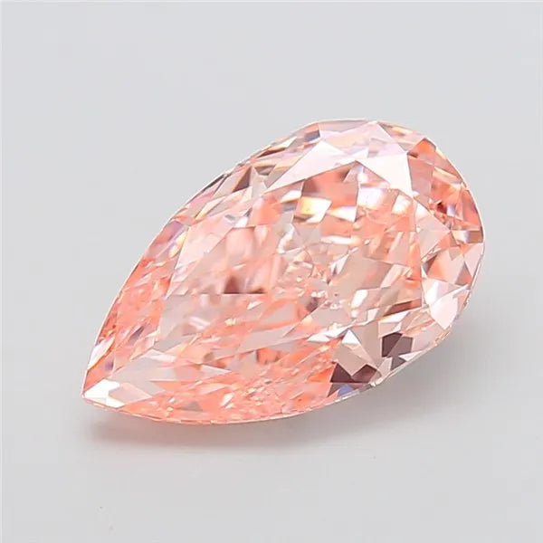 4.08ct Pear Lab Grown Diamond (Colour Fancy Intense Pink, Clarity VS1, IGI Certified)