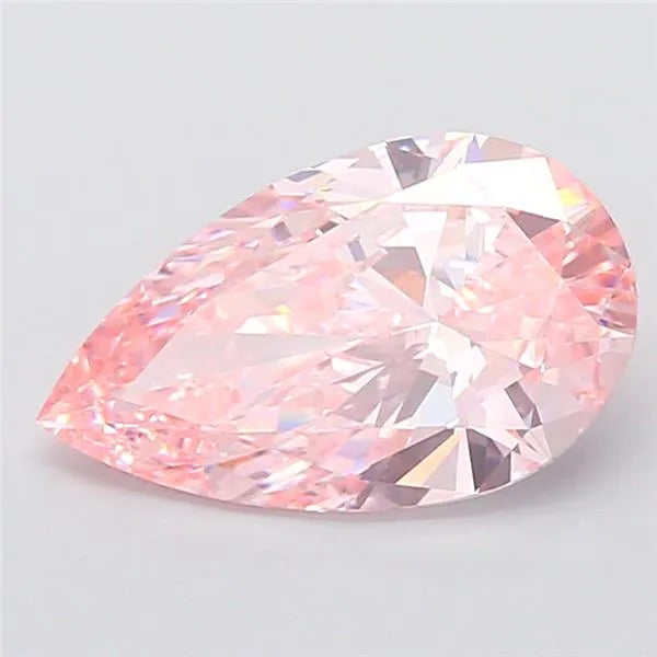 4.45ct Pear Lab Grown Diamond (Colour Fancy Vivid Pink, Clarity VVS2, IGI Certified)
