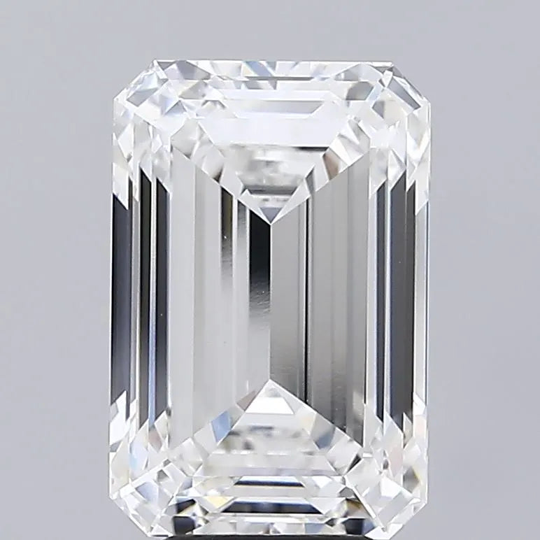 6.10ct Emerald Lab Grown Diamond (Colour F, Clarity VVS2, IGI Certified)