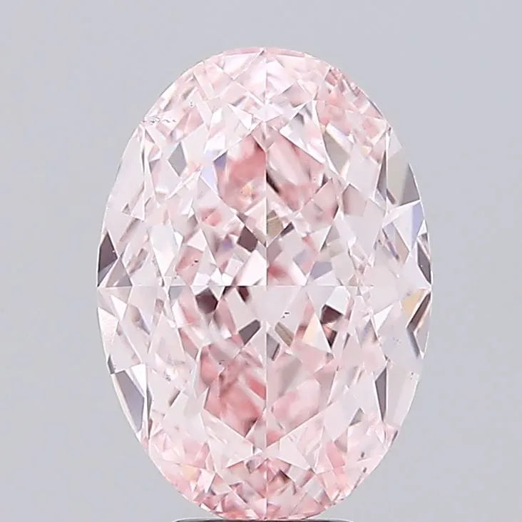 7.15ct Oval Lab Grown Diamond (Colour Fancy Vivid Pink, Clarity VS1, IGI Certified)