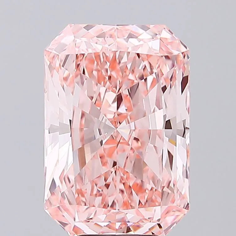 8.76ct Radiant Lab Grown Diamond (Colour Fancy Vivid Pink, Clarity VVS2, IGI Certified)