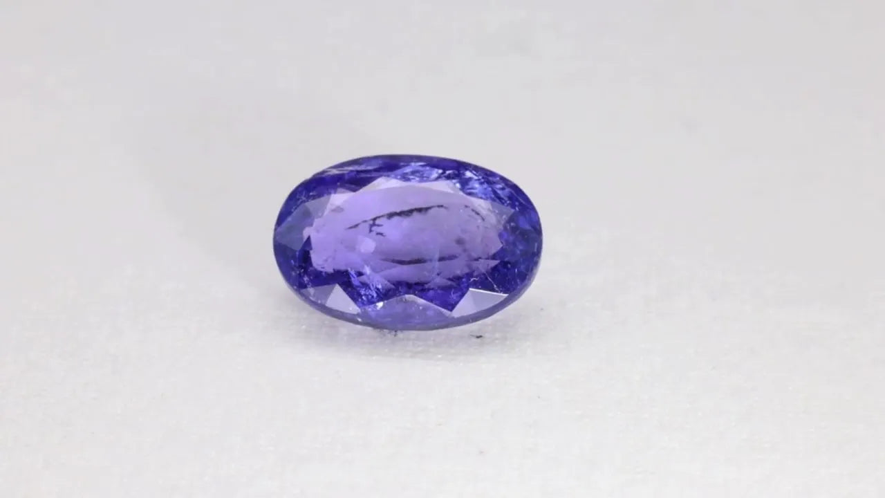 8.81ct Oval Natural Tanzanite (Colour Blue, Clarity Slightly Included, Cut Faceted)