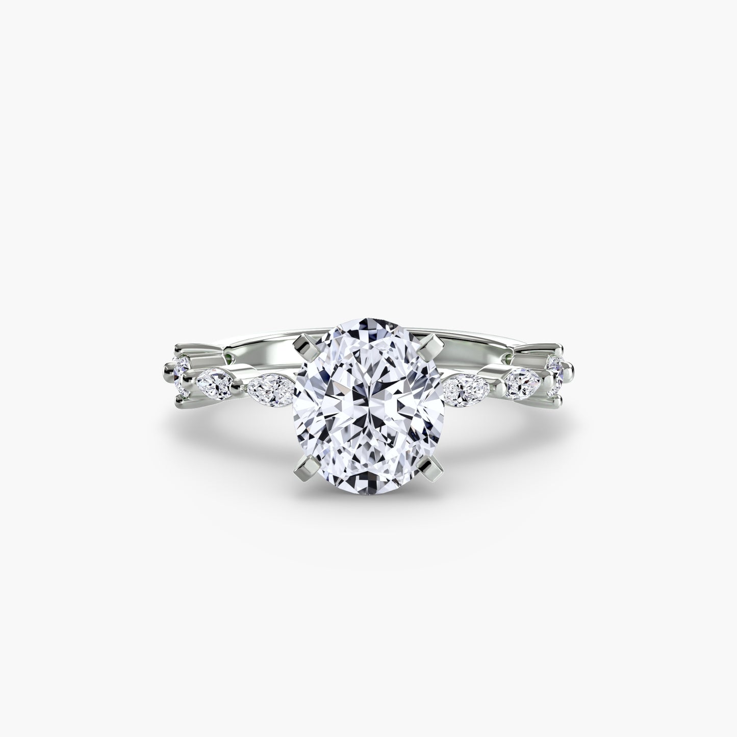 The "Havana" Solitaire with Eternity Pavé