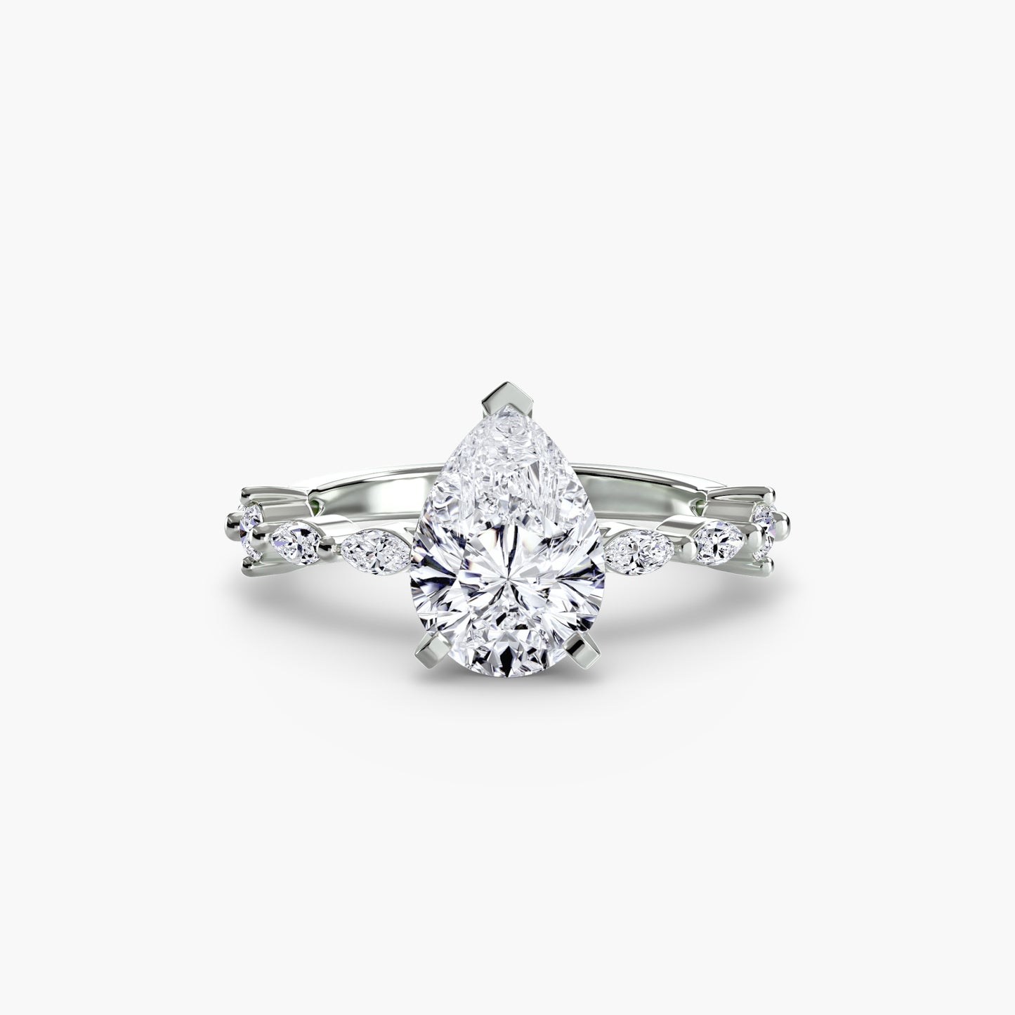The "Havana" Solitaire with Eternity Pavé