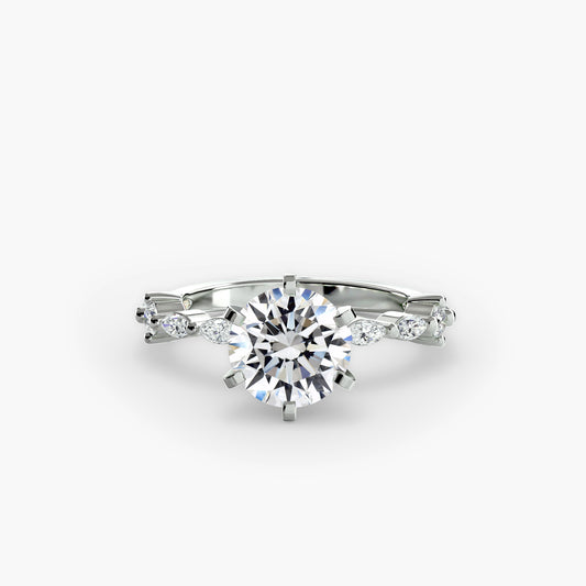 The "Havana" Solitaire with Eternity Pavé