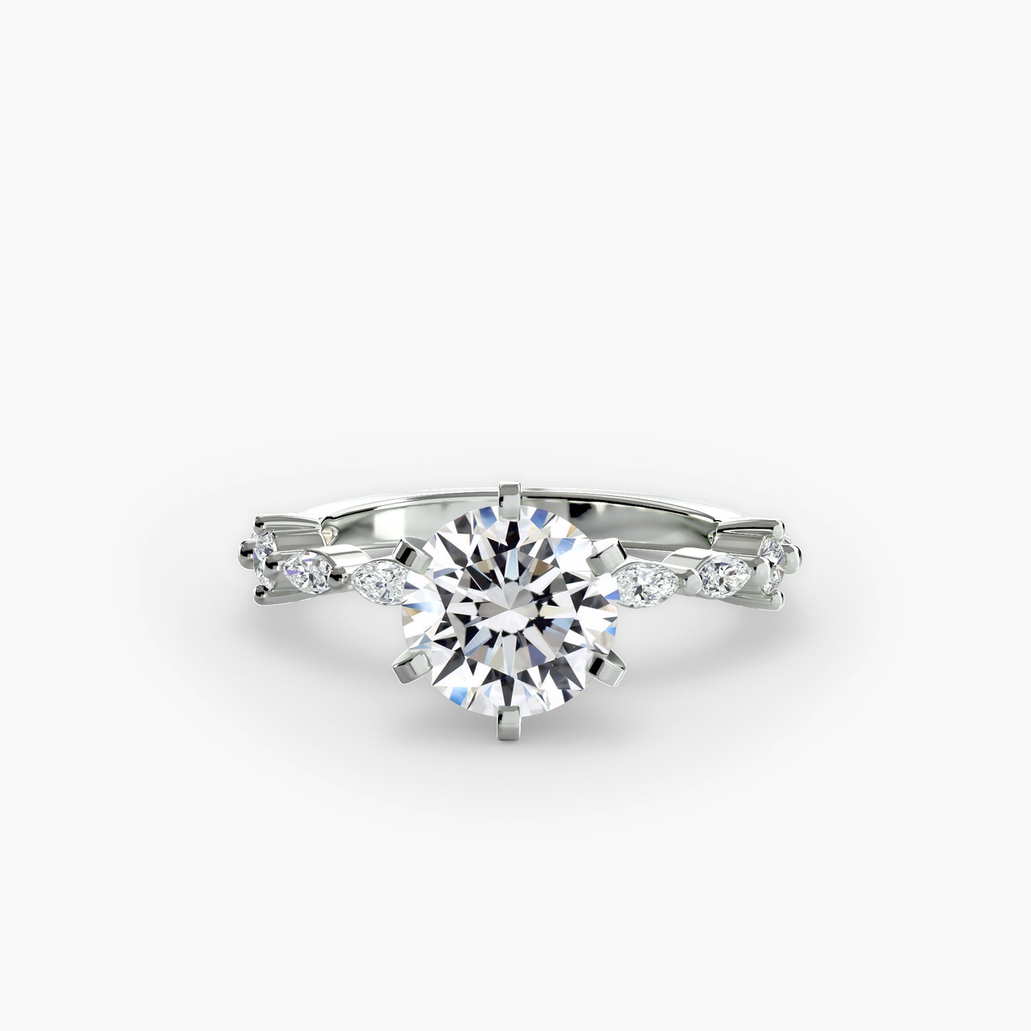 The "Havana" Solitaire with Eternity Pavé