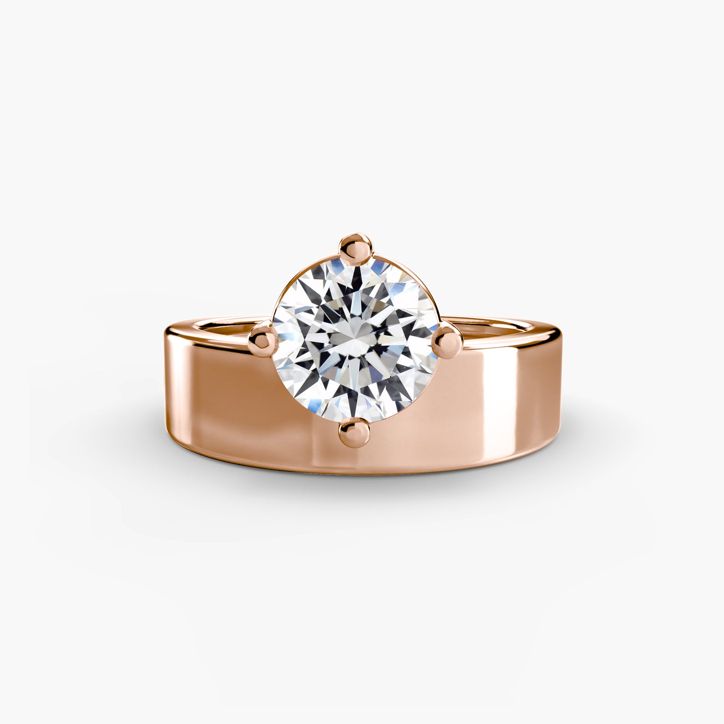 The "Seattle" Wide Band Solitaire