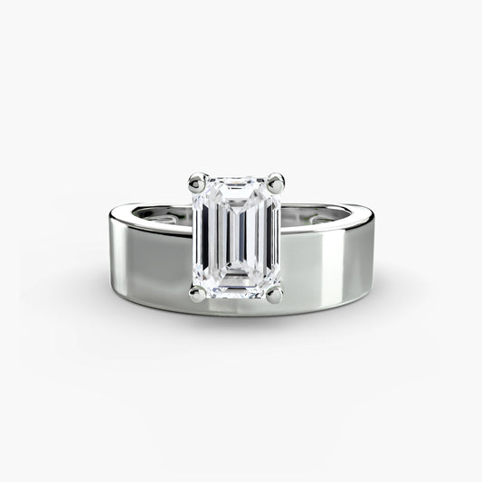 The "Paris" Wide Band Solitaire