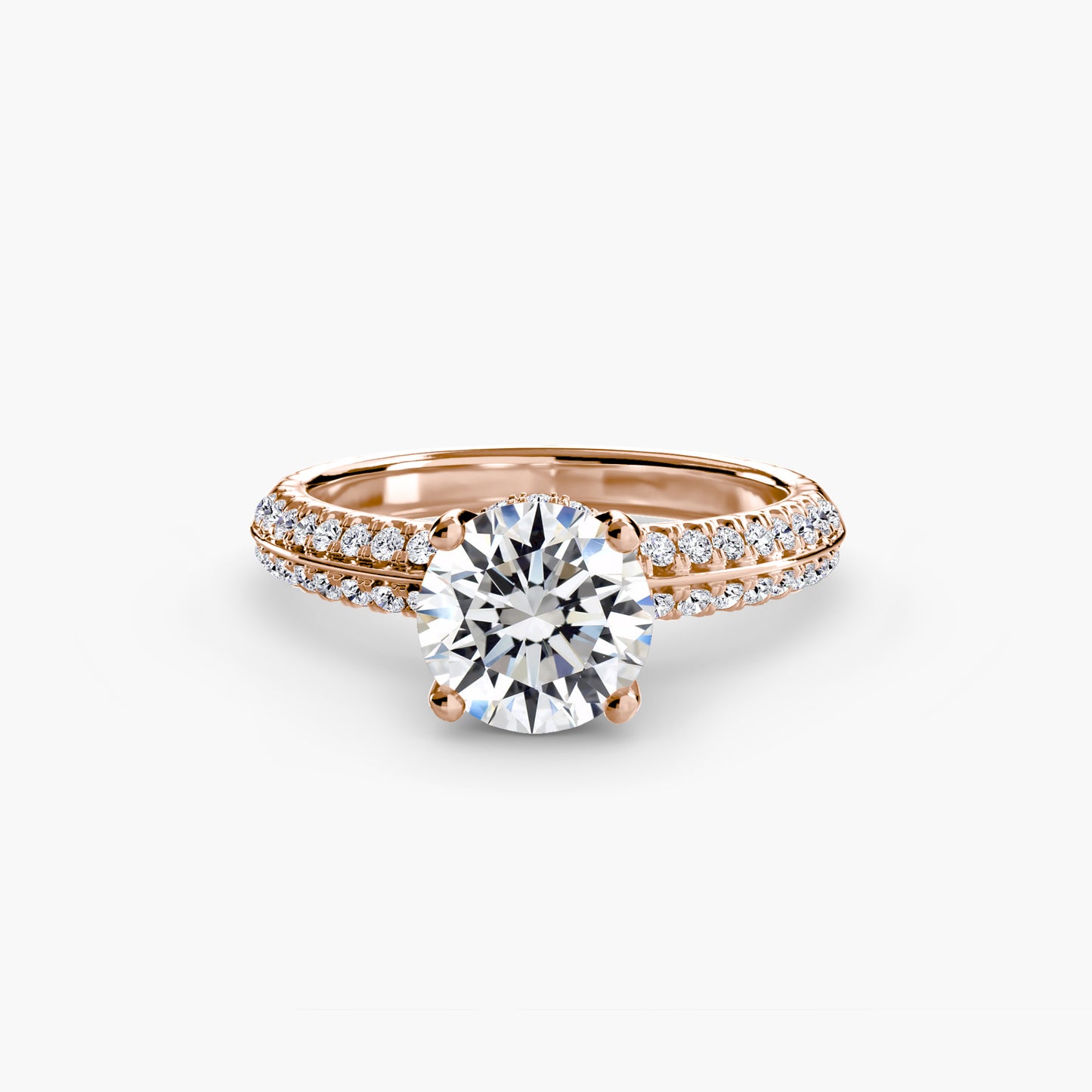 The "Quebec" Solitaire with Pavé