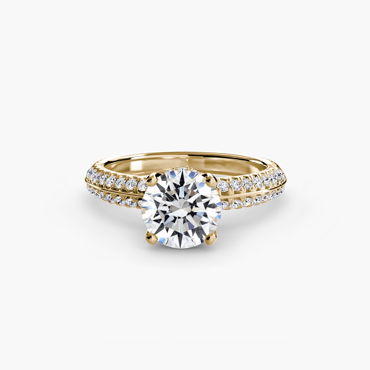 The "Quebec" Solitaire with Pavé
