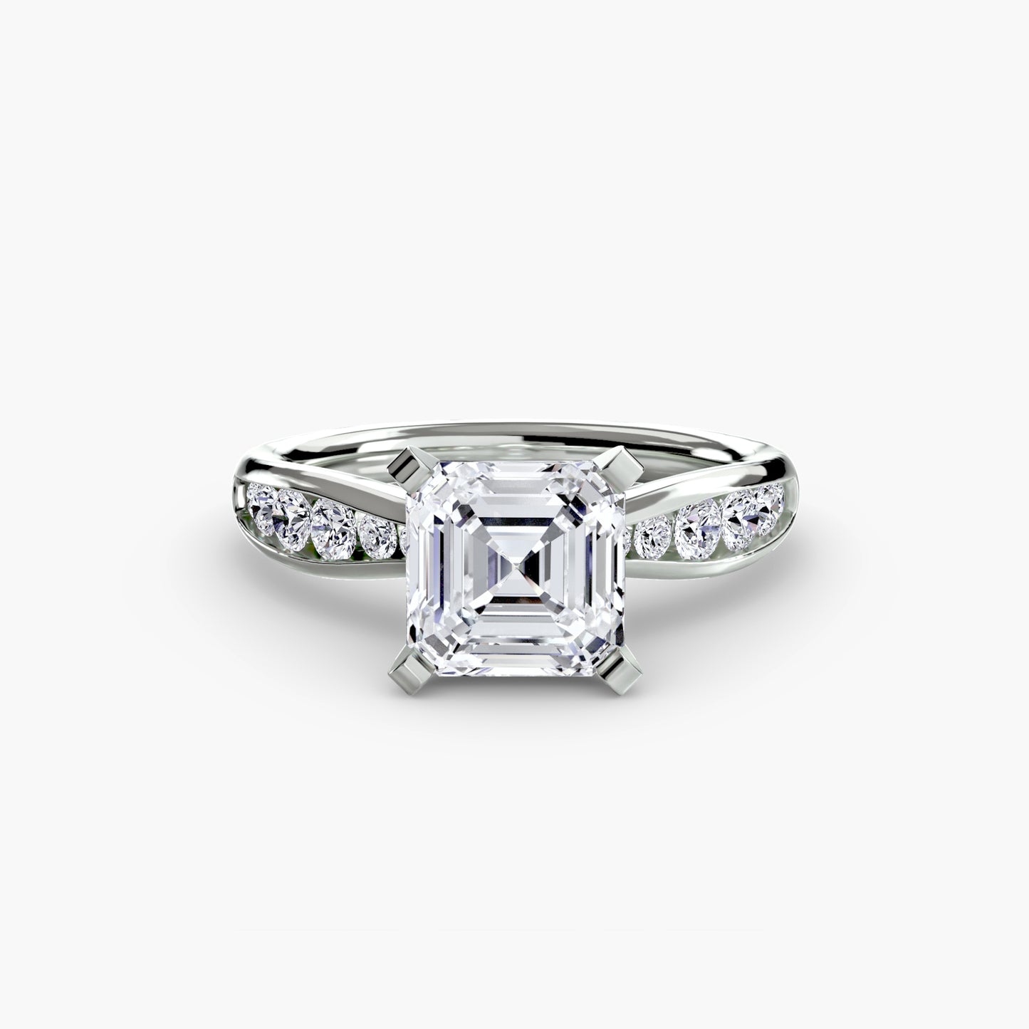 The "Vancouver" Solitaire with Pavé