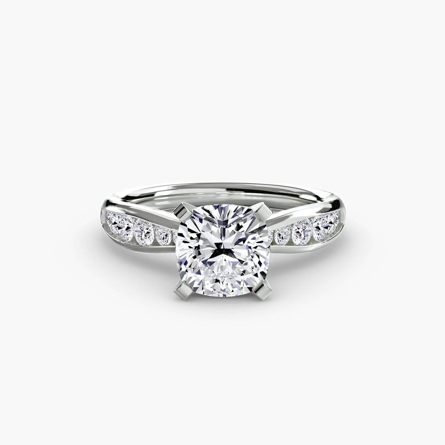 The "Vancouver" Solitaire with Pavé