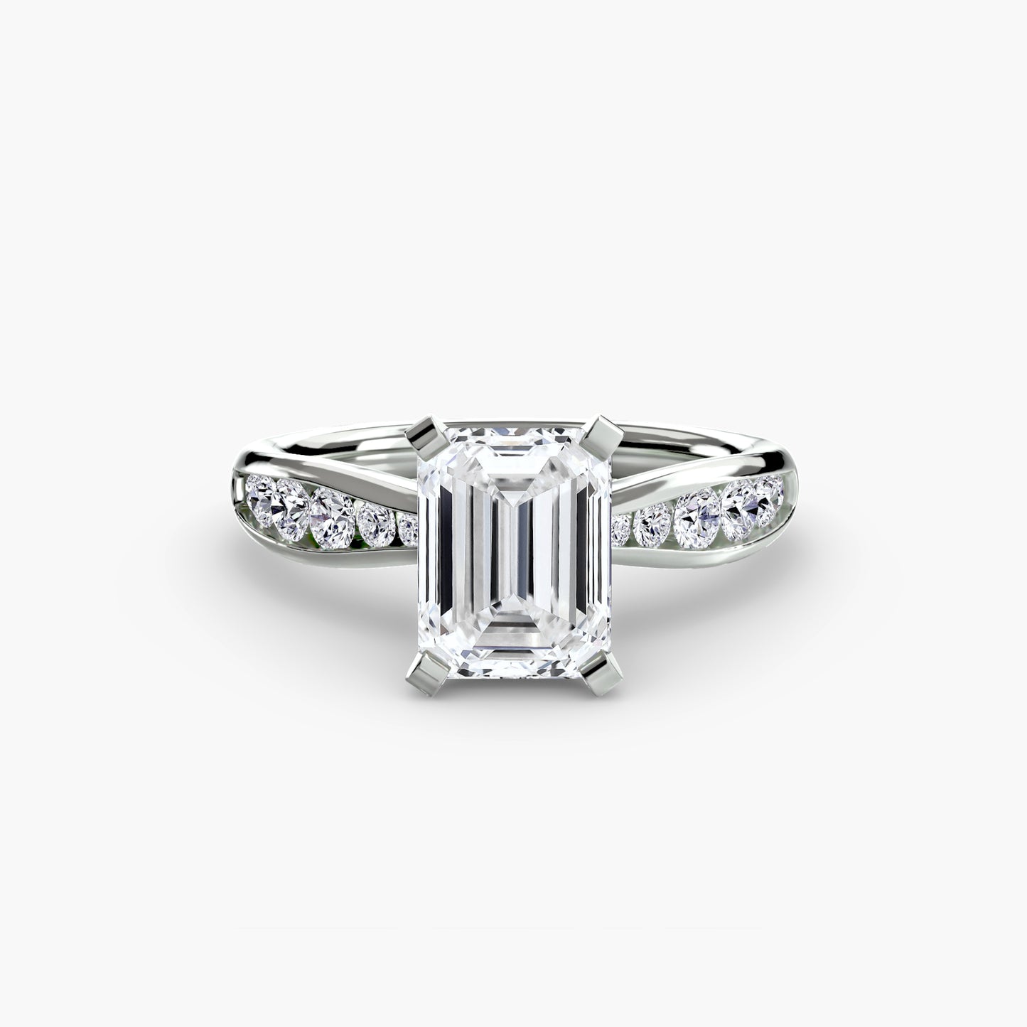 The "Vancouver" Solitaire with Pavé