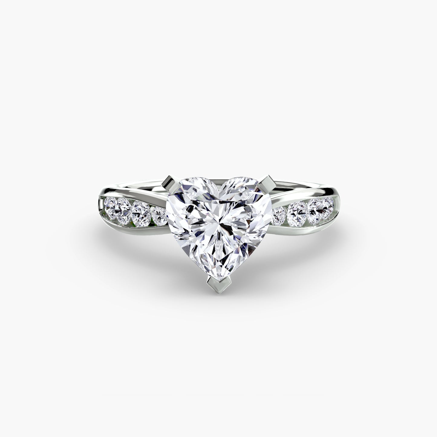The "Vancouver" Solitaire with Pavé