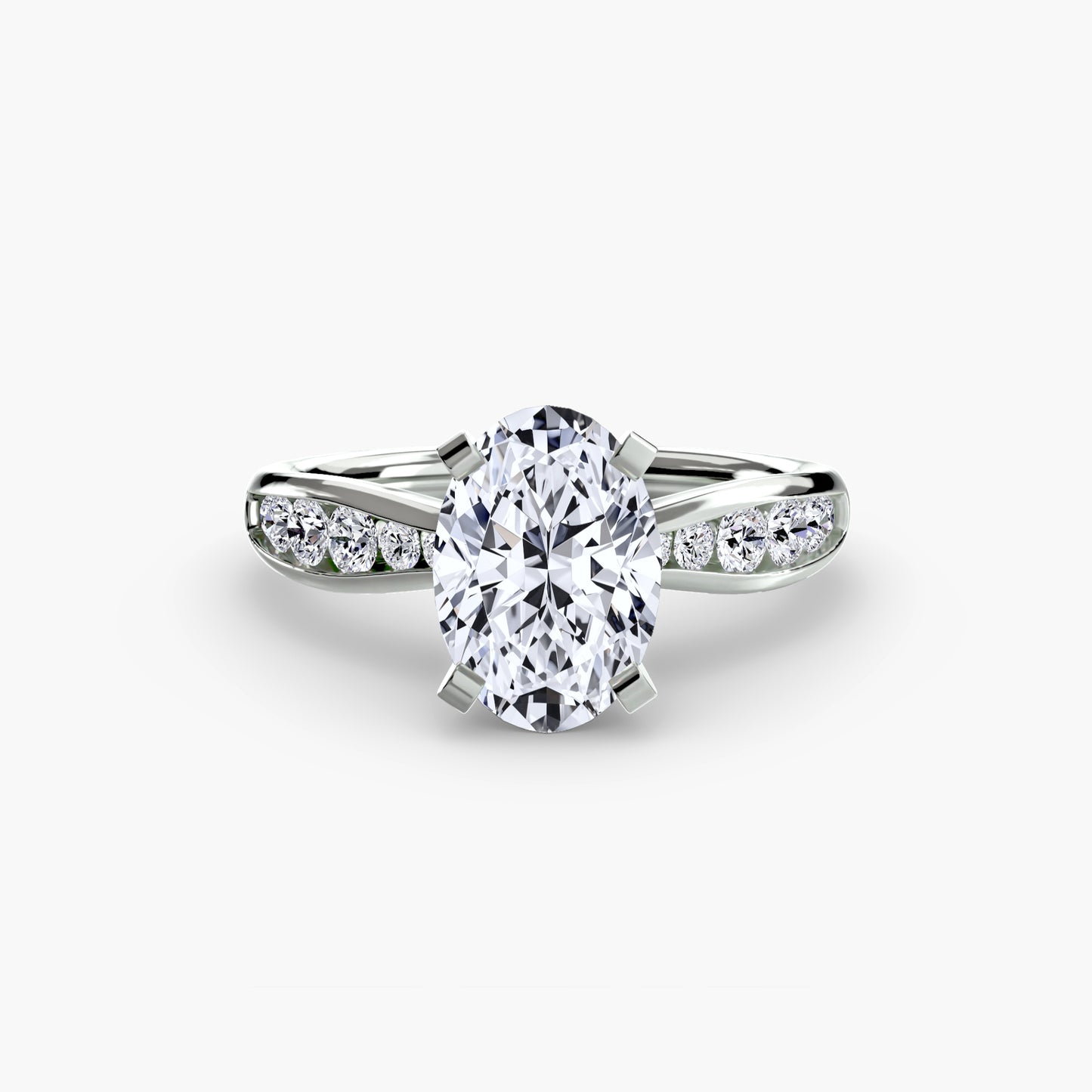 The "Vancouver" Solitaire with Pavé