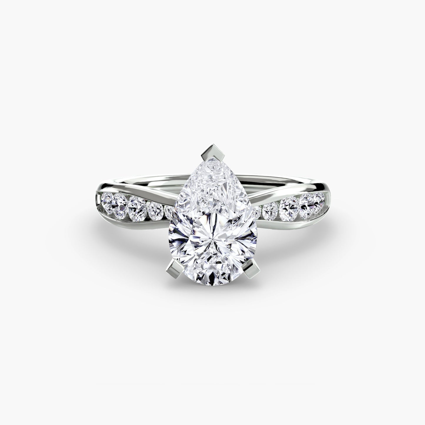The "Vancouver" Solitaire with Pavé